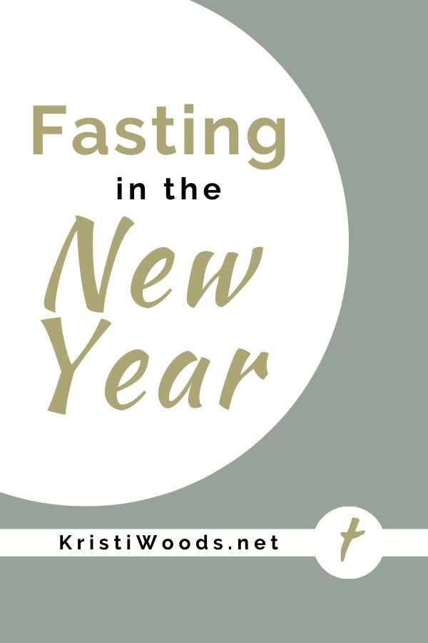 Circle with post title - Fasting in the new Year