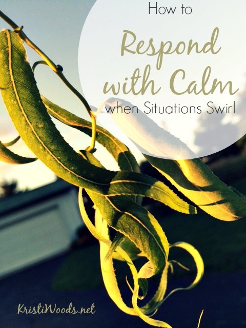 How to Respond with Calm When Situations Swirl