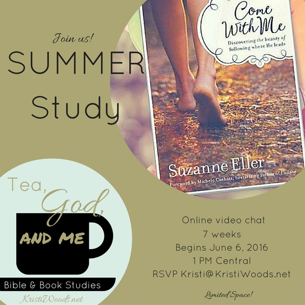 One way to grow your faith - Summer Study advertisement with Come with Me book cover