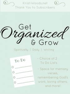 Daily Task List - for spiritual and daily growth