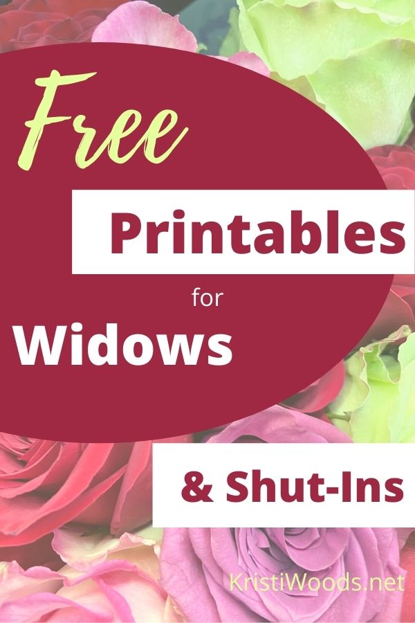 Are Widows on Our Radar? Download Free Stationery - Kristi Woods