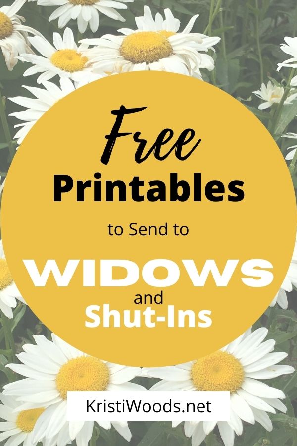 Are Widows on Our Radar? Download Free Stationery - Kristi Woods