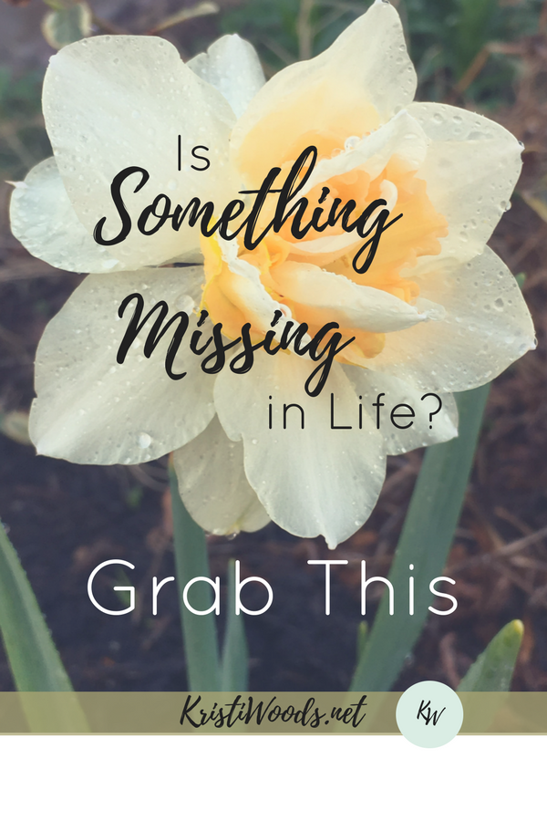 Is Something Missing in Life? Grab This.