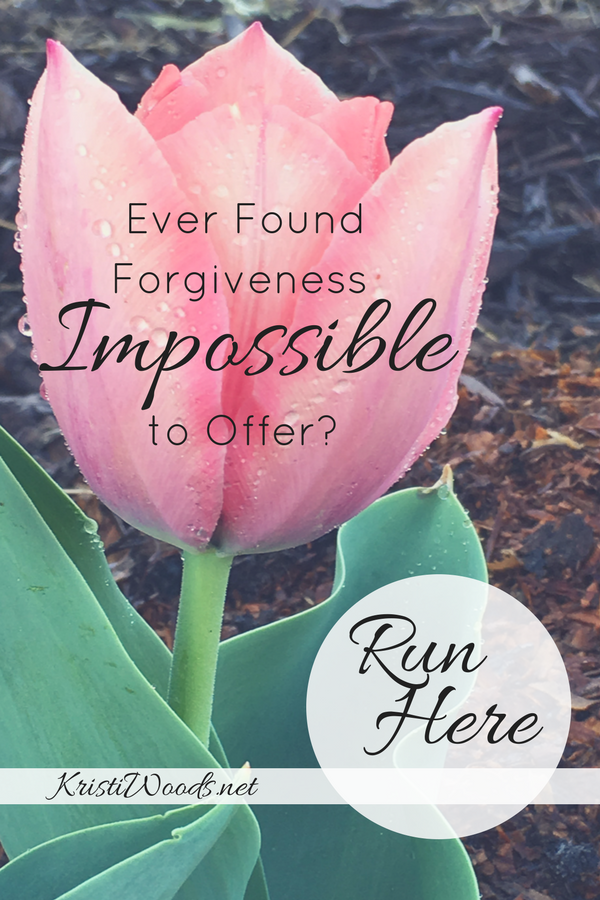 Ever Found Forgiveness Impossible to Offer? Run Here