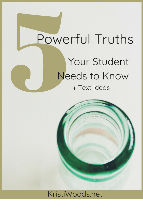 5 Powerful Truths Your Student Needs to Know (Texting Ideas Included)