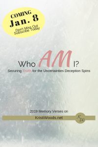 Who AM I? on KristiWoods.net