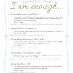 I Am Enough Prayers and Declarations