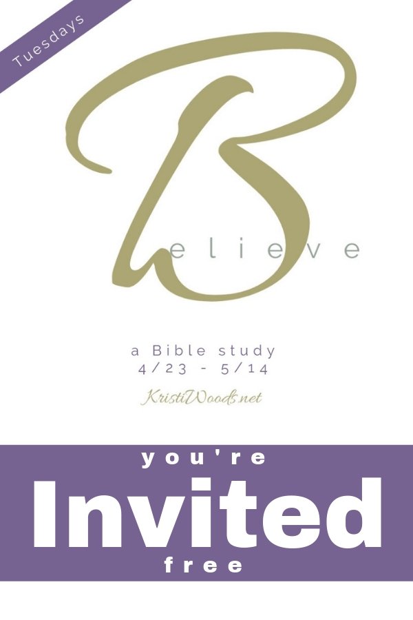 Believe Bible Study announcement - a free Christian study
