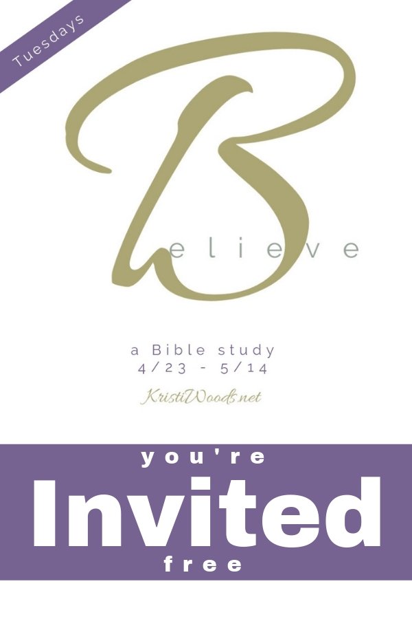 Believe Bible Study announcement