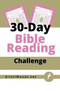 Picture of free 30-day Psalms reading challenge with Christian blog post title