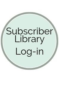 Light Green Circle with Subscriber Library Log-in written on it. 