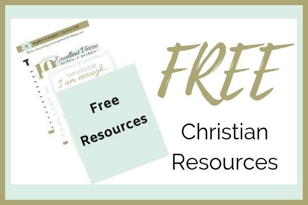 Teal and white with Free Christian Resources 