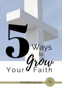 cross on a sky blue background with post title written in black in front