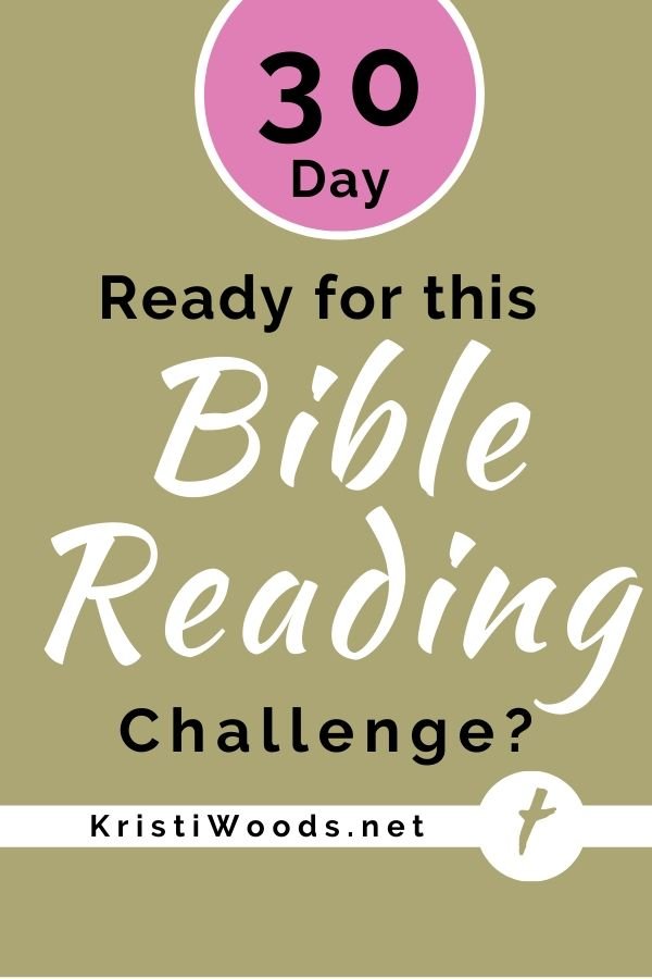 Post title on gold background - Ready for this 30-Day Bible Reading Challenge
