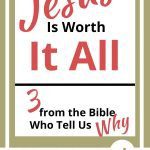 Blog post title on white - Jesus is worth it all