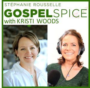 picture of two Christian women podcasters - Stephanie Rousselle of Gospel Spice with Kristi Woods