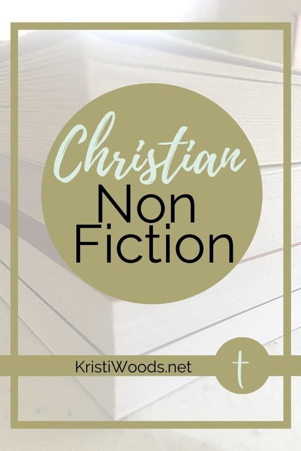 Stack of Christian books with the title Christian Non Fiction in front