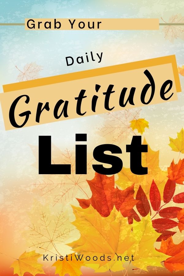 Grab Your Daily Gratitude List