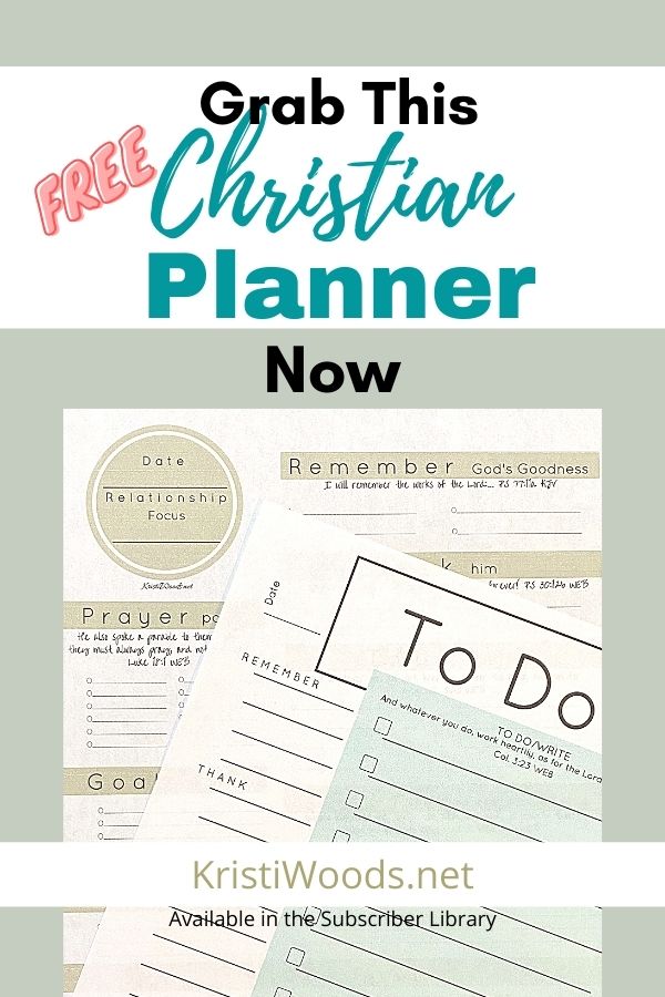 Grab this Free Christian Planner Now - Kristi Woods