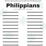 Free Printable of Anagram - Philippians