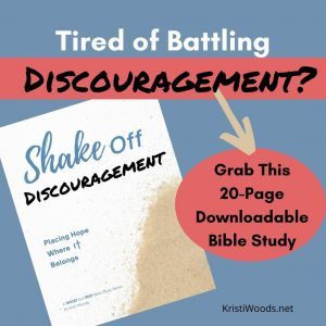 Digital Bible Study cover picturing sand grains for Shake Off Discouragement