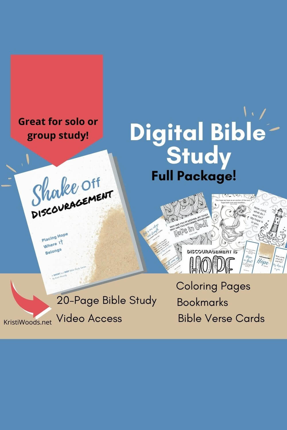 Cover for Shake Off Discouragement Printable Bible study