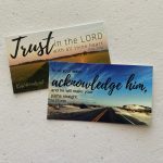 Scripture cards with nature scenes
