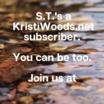 Trickling Water and subscriber testimonial to sign up for KristiWoods.net newsletter