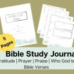 Bible Study Journal printable pages by Kristi Woods