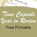 Time Capsule Year in Review Free Christian Printable