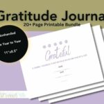 Grateful Gratitude Journal Cover with Information about Journal