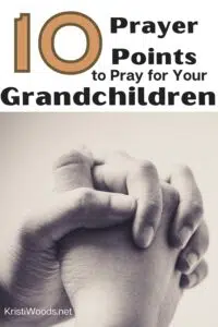 Praying hands with Christian blogpost above