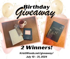 Christian gifts for giveaway announcement