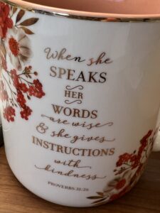 Mug with Bible verse