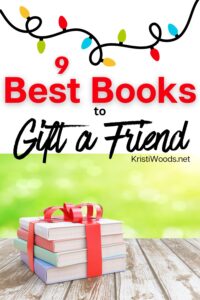 stack of book with red bow