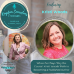 Headshots of two middle-aged women for Kingdom Connections Podcast with host Sabrina Hammond and guest Kristi Woods